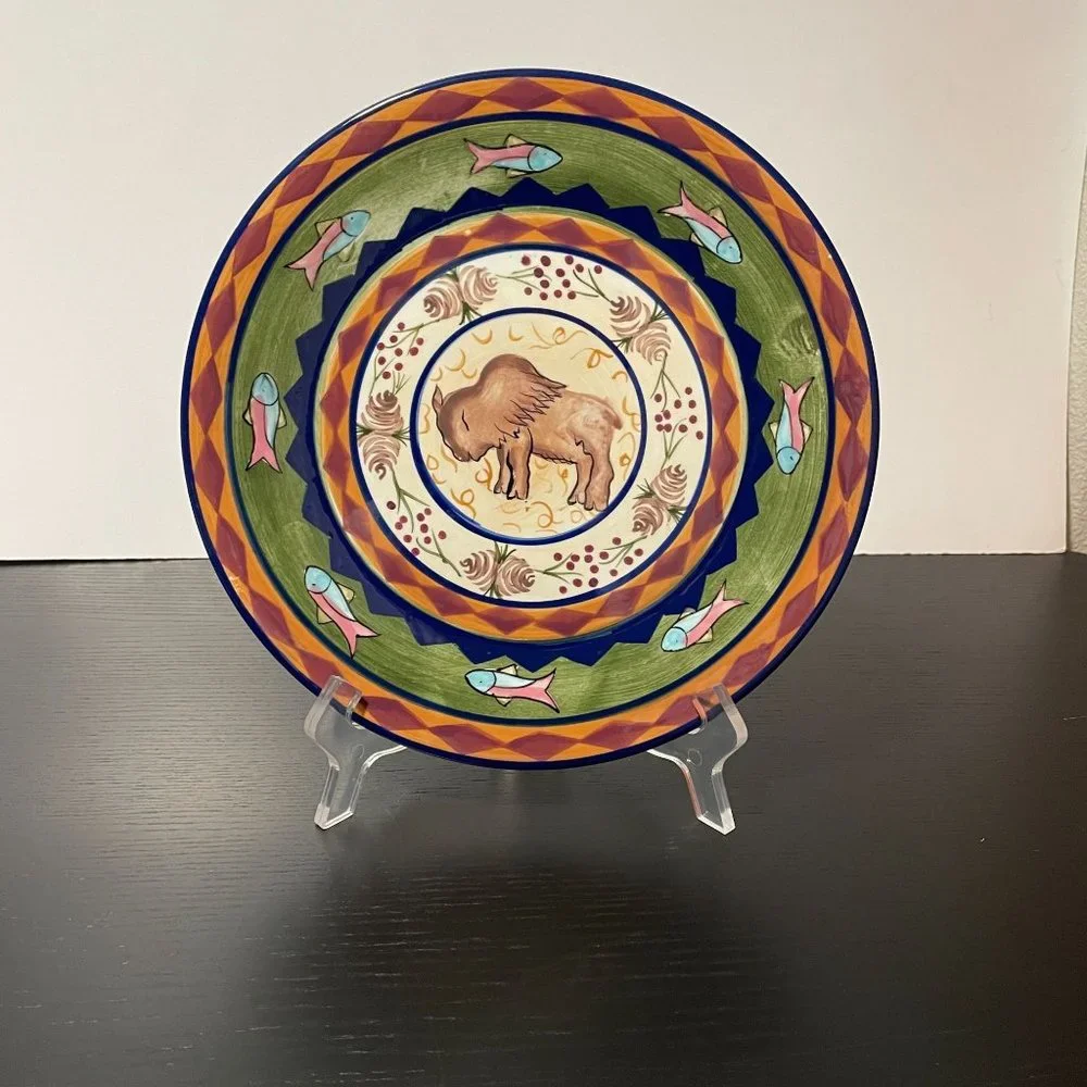 Zrike Field & Stream Salad Plate Buffalo 9.75
